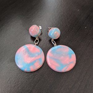 Cotton Candy Swirl Earrings